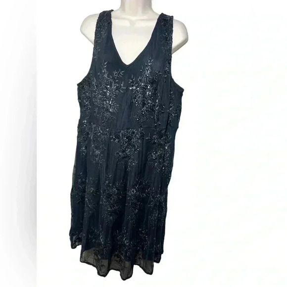 Torrid Size 20 Black Sequin Skater Dress | Party, Cocktail, Formal - Picture 8 of 11